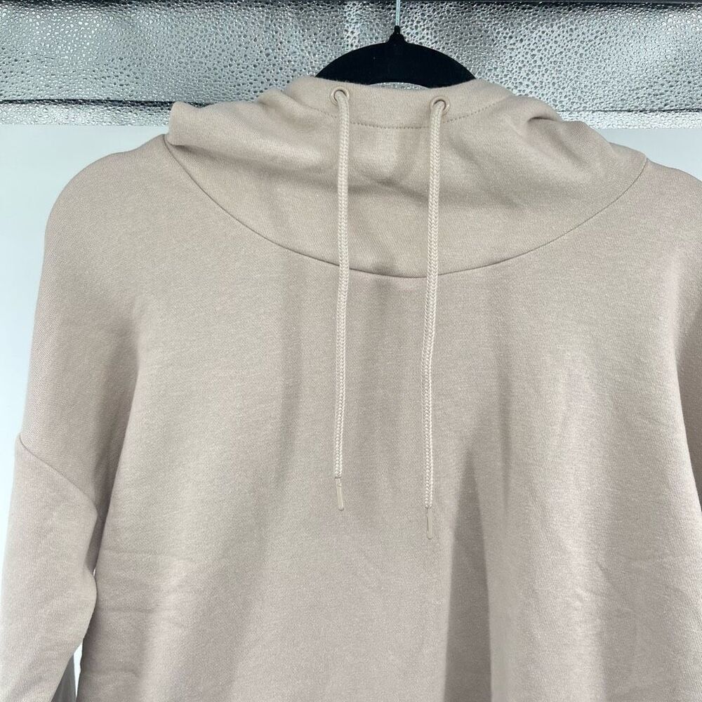 90 Degree By Reflex Chateau Gray Womens Lux Funnelneck Fleece Hoodie Medium, NWT - Picture 6 of 13